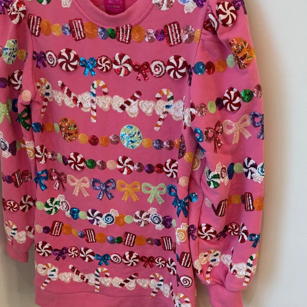 QUEEN OF SPARKLES Candy Pink Sweater - Picture 7 of 7